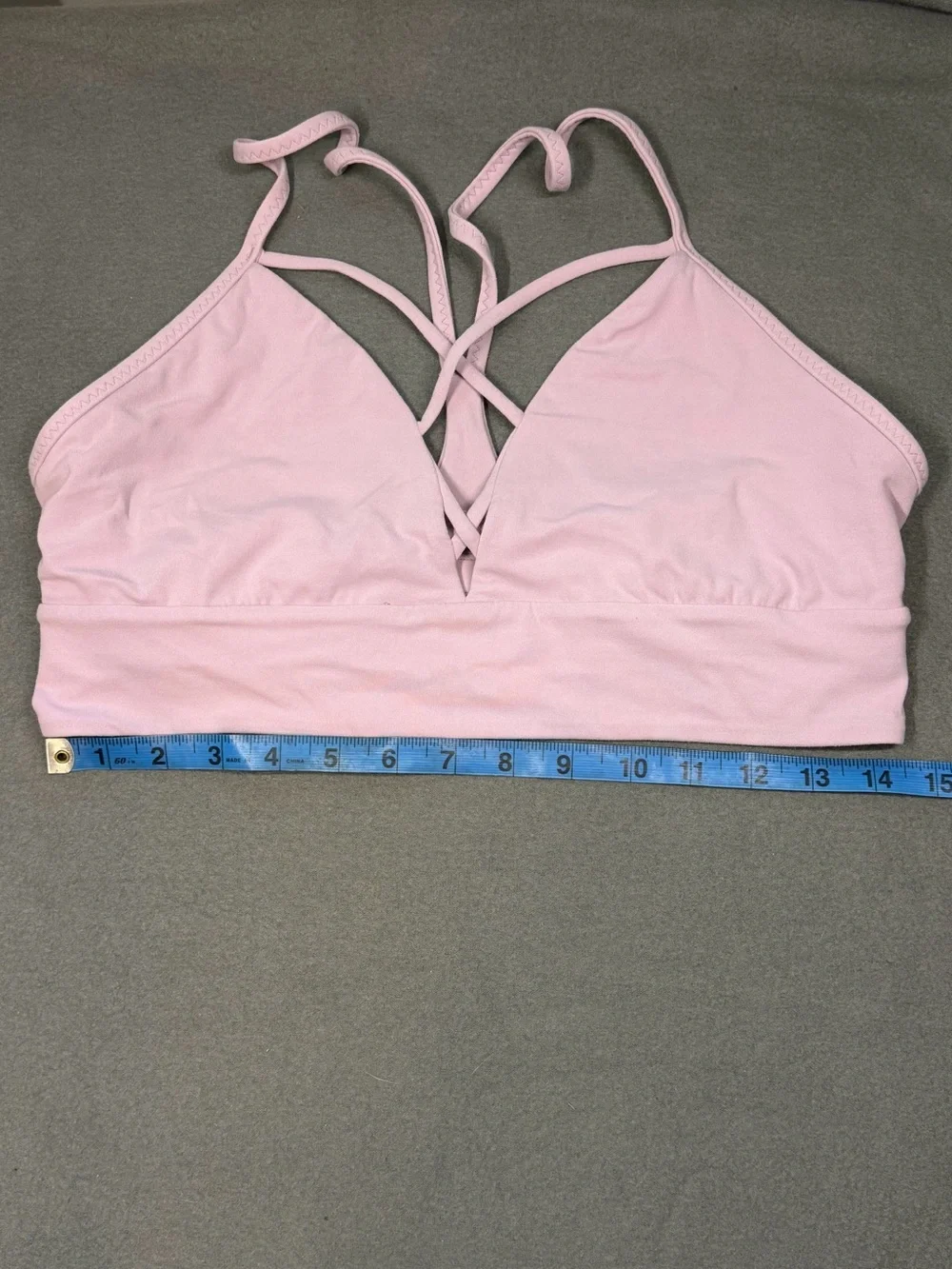 Lululemon Baby Pink Strappy Bralette size 12 - Women’s Intimates